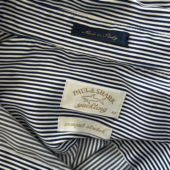 Women's Paul and Shark Yachting Striped Rhinestone Placket Top - Picture 9 of 11